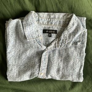 Murano Light Blue Patterned Men's Shirt